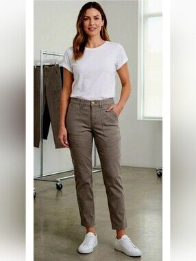 Democracy Ab Technology Cropped Ankle Utility Cargo Pants Jeans Tapered Cargo 8